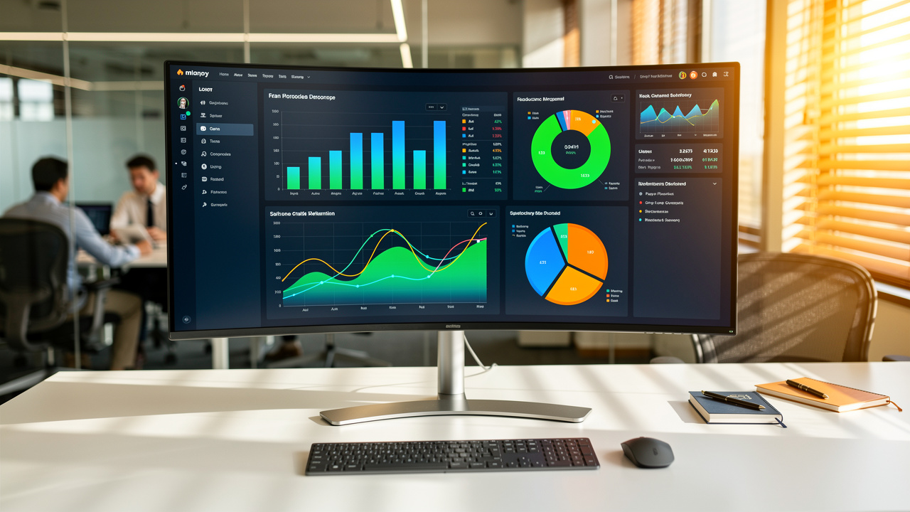 Dashboard de analytics de ocupação de espaços corporativos