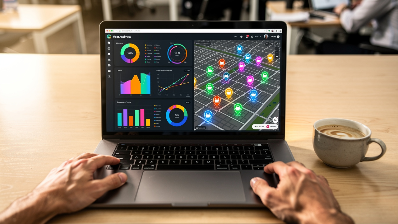 Dashboard digital de sistema de gestão de frotas