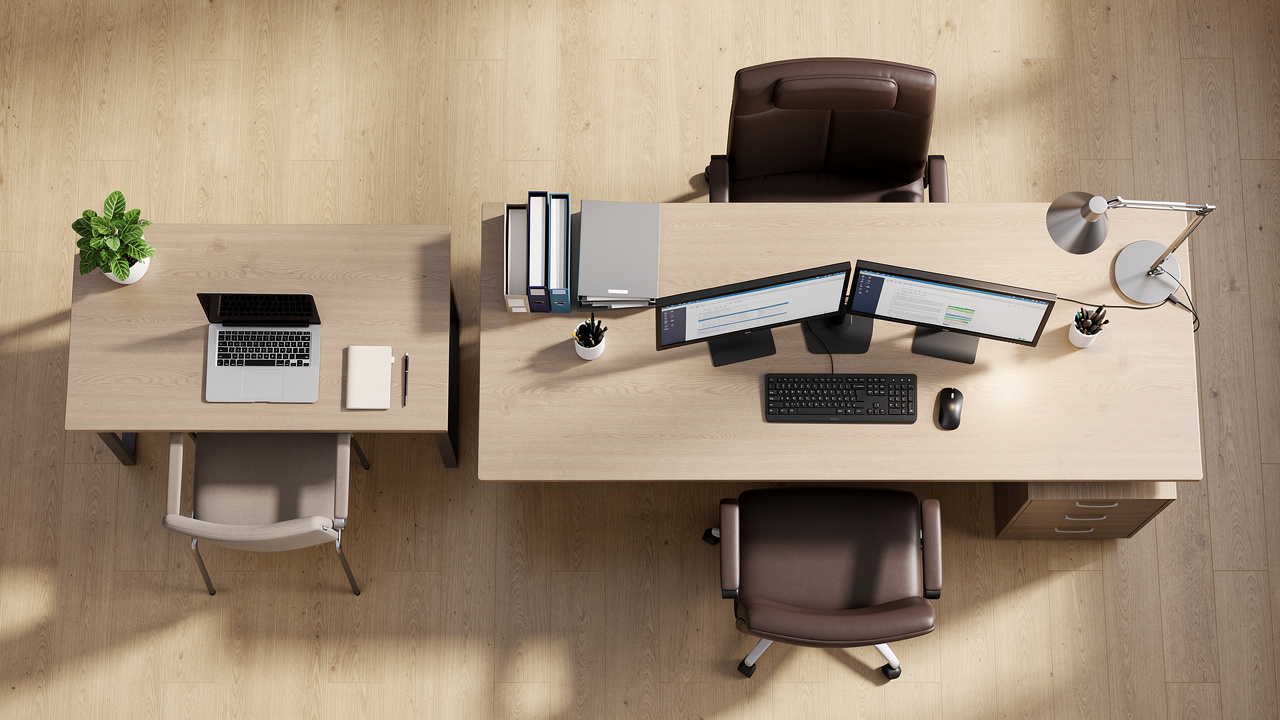 Diferentes tipos de postos de trabalho por cargo no escritório